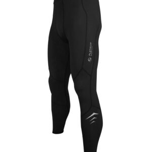 Men's Wetsuit Swim Compression Leggings | Dive Skins Surf Tights Water Sunprotection Pants | Quick dry Base layer Running Workout gym UPF 50+ (Black, M)