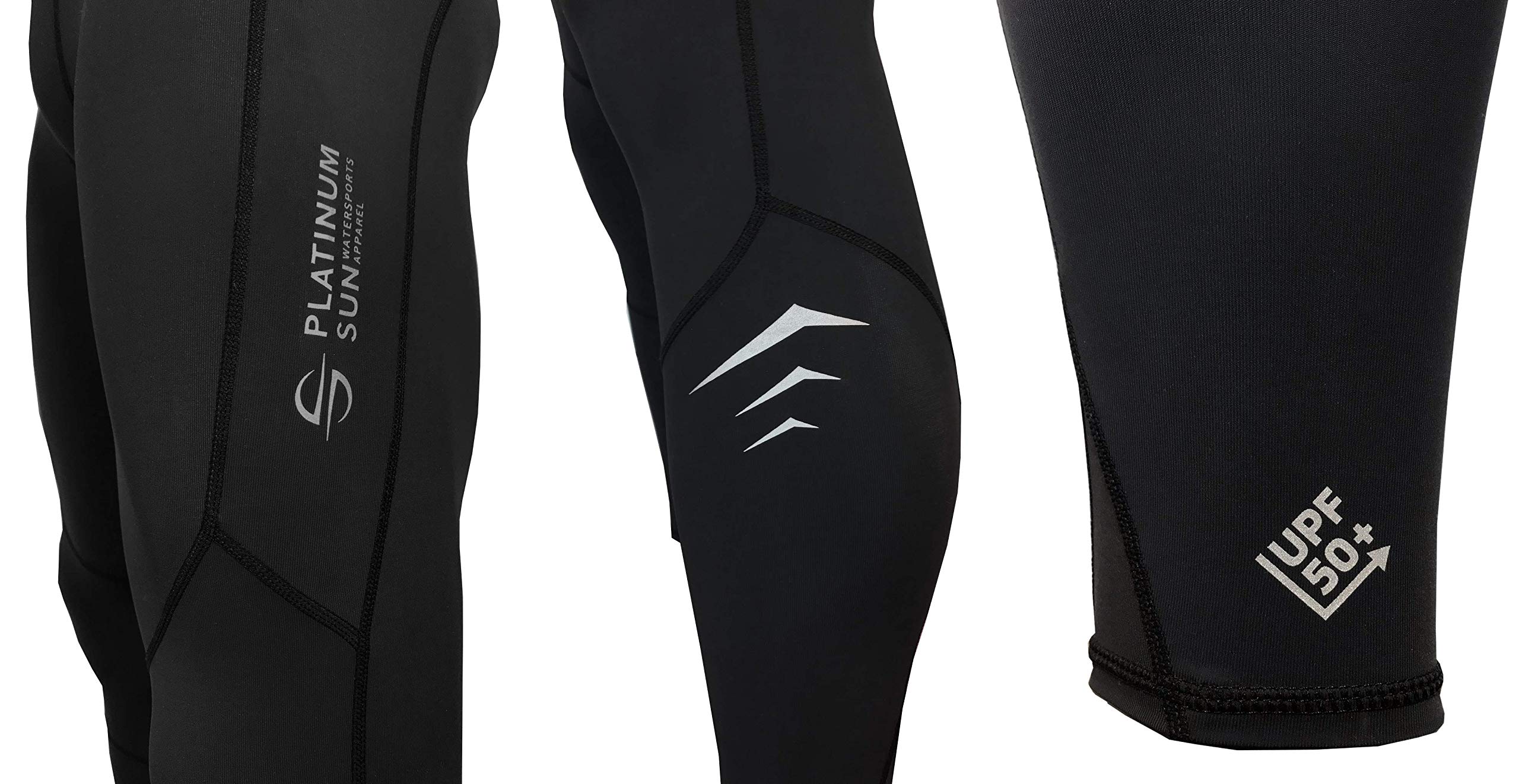 Men's Wetsuit Swim Compression Leggings | Dive Skins Surf Tights Water Sunprotection Pants | Quick dry Base layer Running Workout gym UPF 50+ (Black, M)