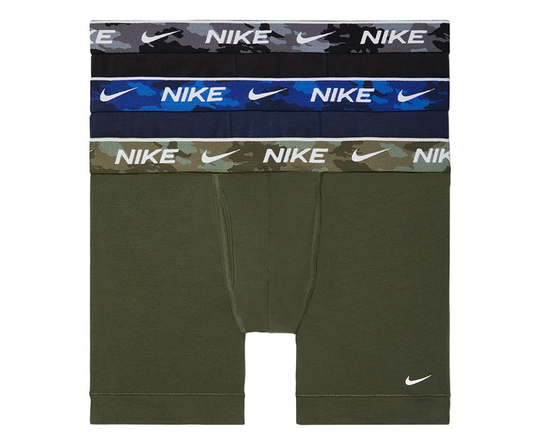 Men's Nike Everyday Stretch Boxer Briefs w/ Fly (X-Large, Cargo Khaki/Camo)