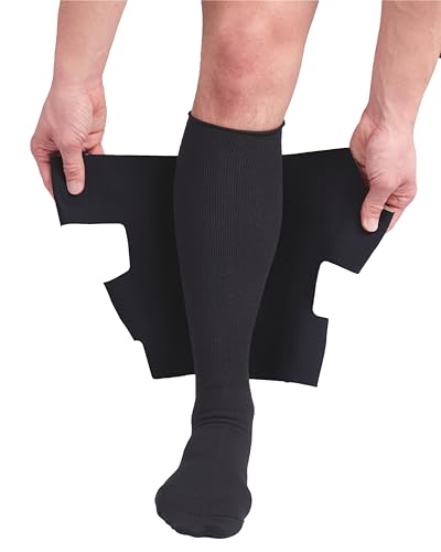 CircAid Juxtalite Lower Leg System – Easy to Use Adjustable Compression Level Garment for Men & Women, Leg Circulation, Compatible with Elastic Stockings, Large/Long