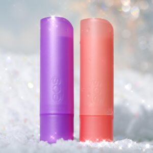 eos Holiday Lip Balm Gift- Cranberry Joy & Merry Berry, Stocking Stuffers, All-Day Moisture Lip Care, 0.14 oz, 2-Pack