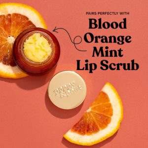 Poppy & Pout Blood Orange Mint Jumbo Lip Balm | All Natural Lip Balms & Moisturizers | Hydrates with Beeswax, Vitamin E, Organic Coconut Oil | Cruelty-Free | Lip Balm in Recyclable Cardboard Tube