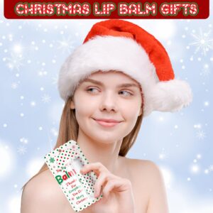 Sacubee 30 Pcs Christmas Lip Balms Bulk Xmas Lip Balm Honey Flavored 5 Styles Holiday Party Treat Goodie Bags Stuffers Small Gifts for Kids Women Men