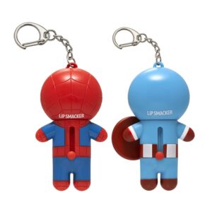 Lip Smacker Marvel, keychain, lip balm for kids - Spiderman & Captain America