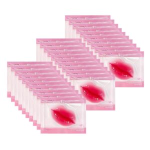 niyet 30 pieces of moisturizing collagen crystal lip mask - anti-ageing & anti chapped, reduce lip wrinkles, fade lip color, make skin smooth and firm collagen lip pieces (rose)