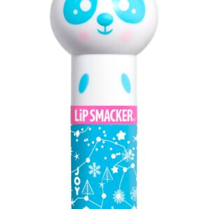 Lip Smacker Lippy Pals Panda Holiday, Flavored Moisturizing & Smoothing Soft Shine Lip Balm, Hydrating & Protecting Fun Tasty Flavors, Cruelty-Free & Vegan - Eggnog