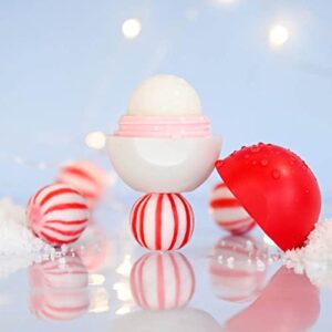 EOS Limited Edition Holiday Collection- Candy Cane Swirl Lip Balm & Vanilla Cashmere Hand Cream, 24-Hour Hydration, 2-Pack, Clear