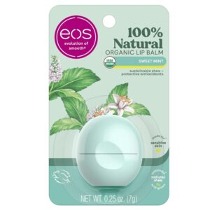 eos Smooth Lip Balm Sphere, Sweet Mint 0.25 oz (Pack of 7)