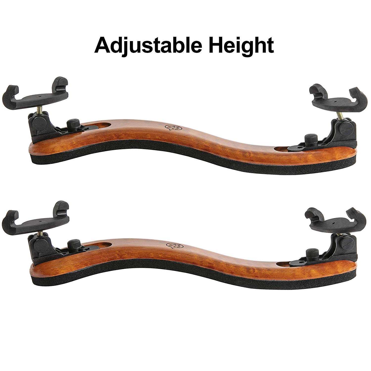 Classic Viola Shoulder Rest for 15”-17” Viola (Full Size) with Adjustable Height | Collapsible | Real Maple Wood | Excellent Support Grip - By MIVI Music