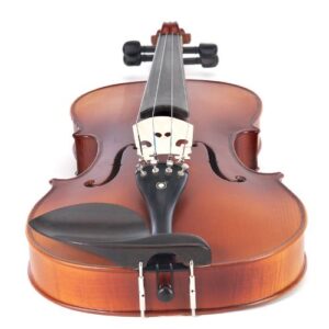 Cecilio CVA-500 Solidwood Ebony Fitted Viola with D'Addario Prelude Strings, Size 14-Inch