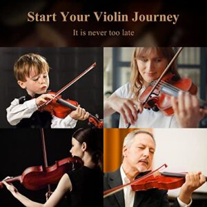 Eastar 1/4 Violin Set for Beginners, Fiddle Quarter Size with Hard Case, Rosin, Shoulder Rest, Bow, and Extra Strings (Imprinted Finger Guide on Fingerboard)， EVA-2