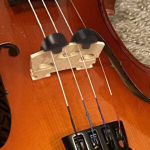 6 Pcs Rubber Violin Mute, Practice Silencer Small Viola Mute Round Tourte Style Practice Mute for Violin