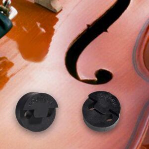 6 Pcs Rubber Violin Mute, Practice Silencer Small Viola Mute Round Tourte Style Practice Mute for Violin