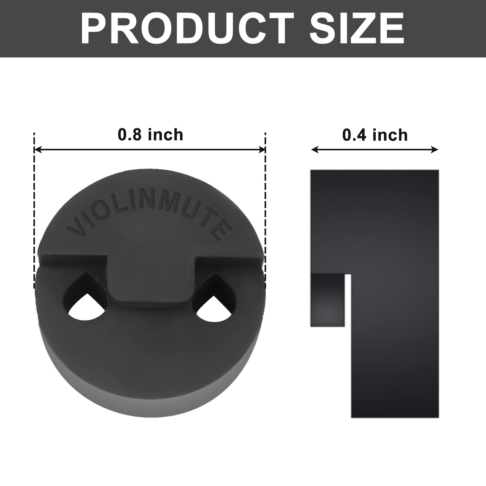 Rubber Violin Practice Mute Set, 10 Pack Round Tourte Style Mute for Violin and Small Viola & 2 Pack Claw Style 4/4 Violin Practice Mute,Ultra Practice Silencer(Black)