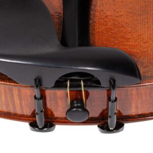 MI&VI Titanium Alloy Viola Tail Gut/Tailgut Non-slip Tailpiece with Wire Adjuster, Strand Connecters & Screw Replacements for Viola (15"-16.5")