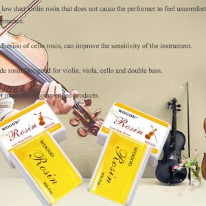 Rosin Violin Rosin Natural Rosin 4 Pack Low Dust Universal Rosin for Violin Viola and Cello (4 Pack Rosin)