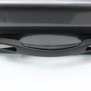 15/16 Inch Viola Case Hard Carbon Fiber Viola Box Strong Light Viola Bag (Black)