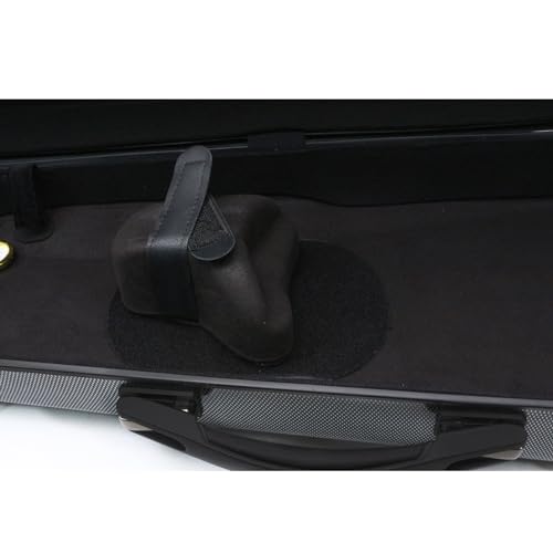 15/16 Inch Viola Case Hard Carbon Fiber Viola Box Strong Light Viola Bag (Black)