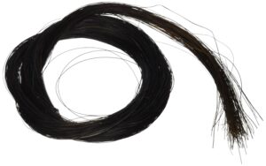 two(2) hanks of 31-31.5 inch genuine mongolian horse hair for violin, viola, cello, bass bow, classic black color