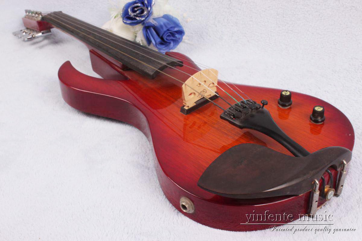 Vetimobato Electric Viola 16 inch Full Size Solid Wood Ebony Accessories with Viola Case & Viola Bow & AUX cable & Headphone (5 String)