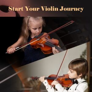 BELANITAS Kids Violin for Beginners Full Size Violin for Kids Ages 9-12 Kids 4/4 Violin Fiddle Kids Violin Beginner with Hard Case, Bow and Rosin, Student Violin, Natural