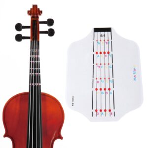 MorMoxe Violin Finger Guide for 4/4 Size, Violin Finger Tape, Violin Stickers, and Violin Fretboard Stickers - Suitable for Violin and Viola Players, Violin Accessories Set for Beginners