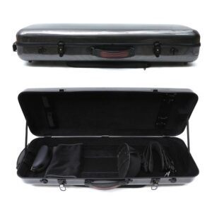 wuqimusc 16 inch viola case durable carbon fiber composite oblong viola box fit for 15-17inch adjustable