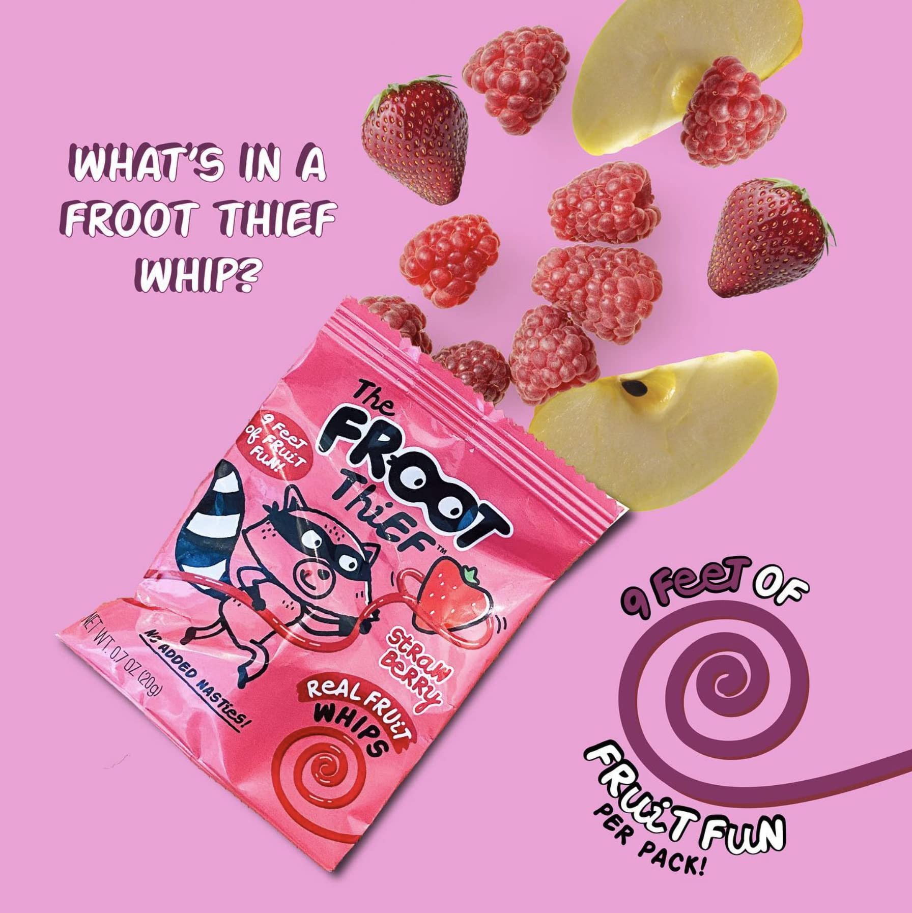 The FROOT Thief Real Fruit Whips 20Ct, 1.06 Lbs