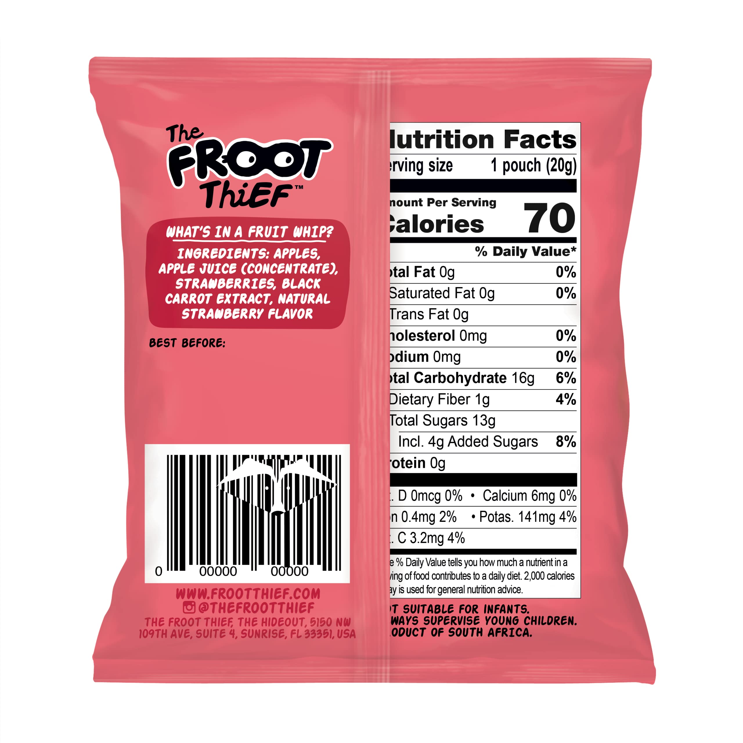 The FROOT Thief Real Fruit Whips 20Ct, 1.06 Lbs