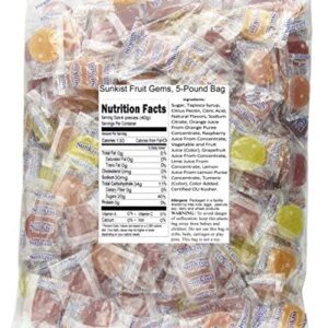 Sunkist Fruit Gems, 5-Pound Bag