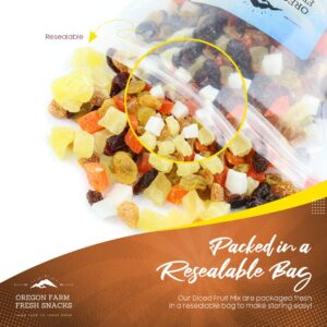 Oregon Farm Fresh Snacks Dried Fruit Mix – 24oz Healthy Snacks - Fresh and Natural Fruit Trail Mix – Mixed Fruit Snacks for Adults and Kids – Ideal for Breakfast, Cakes, Snacks