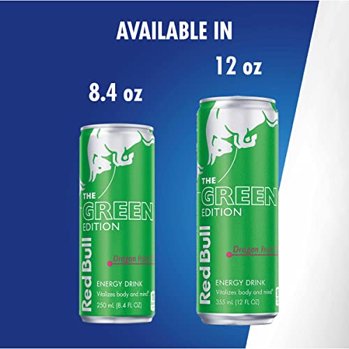 Red Bull Green Edition Dragon Fruit Energy Drink, 12 Fl Oz, 4 Cans