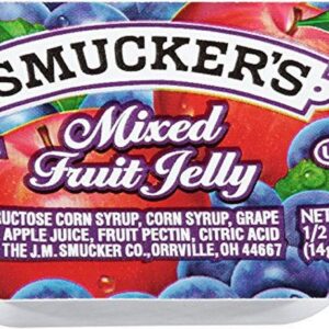 Smucker's Mixed Fruit Jelly, Portion Control, 0.5 Ounces, 200 Count