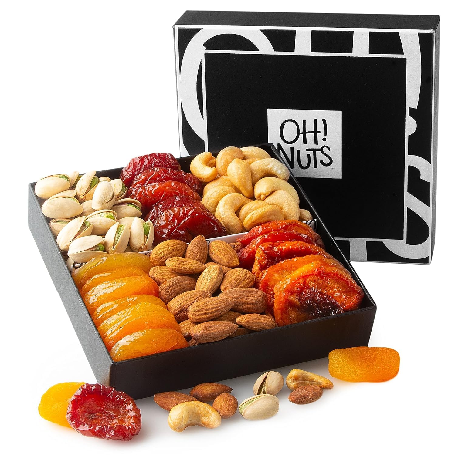 Assorted Nuts & Dried Fruits Gift Basket - Holiday Snack Box for Birthdays, Anniversaries, Care Packages