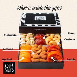 Assorted Nuts & Dried Fruits Gift Basket - Holiday Snack Box for Birthdays, Anniversaries, Care Packages