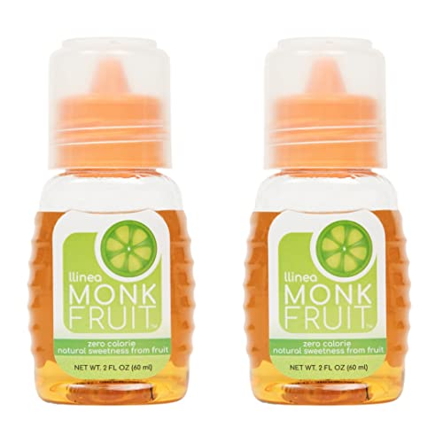 LLINEA MONK FRUIT - 2-Pack (400 total servings) - Sweetens Coffee, Tea, Smoothies, & More - ZERO Calories - ZERO Carbs - Gluten-Free - Non-GMO - No Erythritol