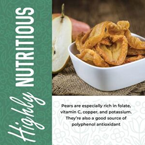 Dried Pears No Sugar Added 16 oz. Dried Fancy Pears Fresh Fruit, Dehydrated California Grown Pears, Unsweetened Dried Pears. All Natural, Non GMO. No Sugar Added Pears, 1 Pound