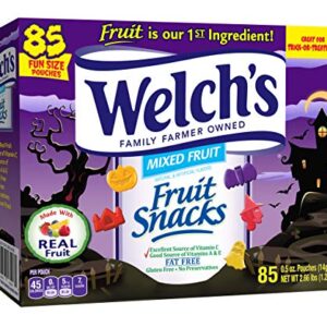 Welch's Halloween Fun Size Fruit Snacks, 0.5 Ounce, 85 Count