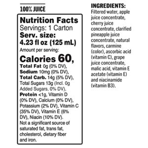 Tropicana 100% Juice Box, Fruit Punch, 4.23oz (Pack of 44) - Real Fruit Juices, Vitamin C Rich, No Added Sugars, No Artificial Flavors