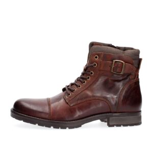 JACK & JONES Men's Biker Boots, Brown Brown Stone Brown Stone, 7