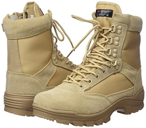 Mil-Tec Tactical Side Zip Boots Khaki Size 9 US