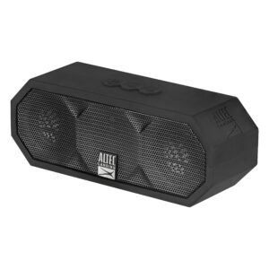 Altec Lansing IMW457-BLK Jacket H2O 2 Bluetooth Speaker, IP67 Waterproof, Black & Mini H2O - Wireless, Bluetooth, Waterproof Speaker, Floating, IP67, 6-Hour Battery, (Black)