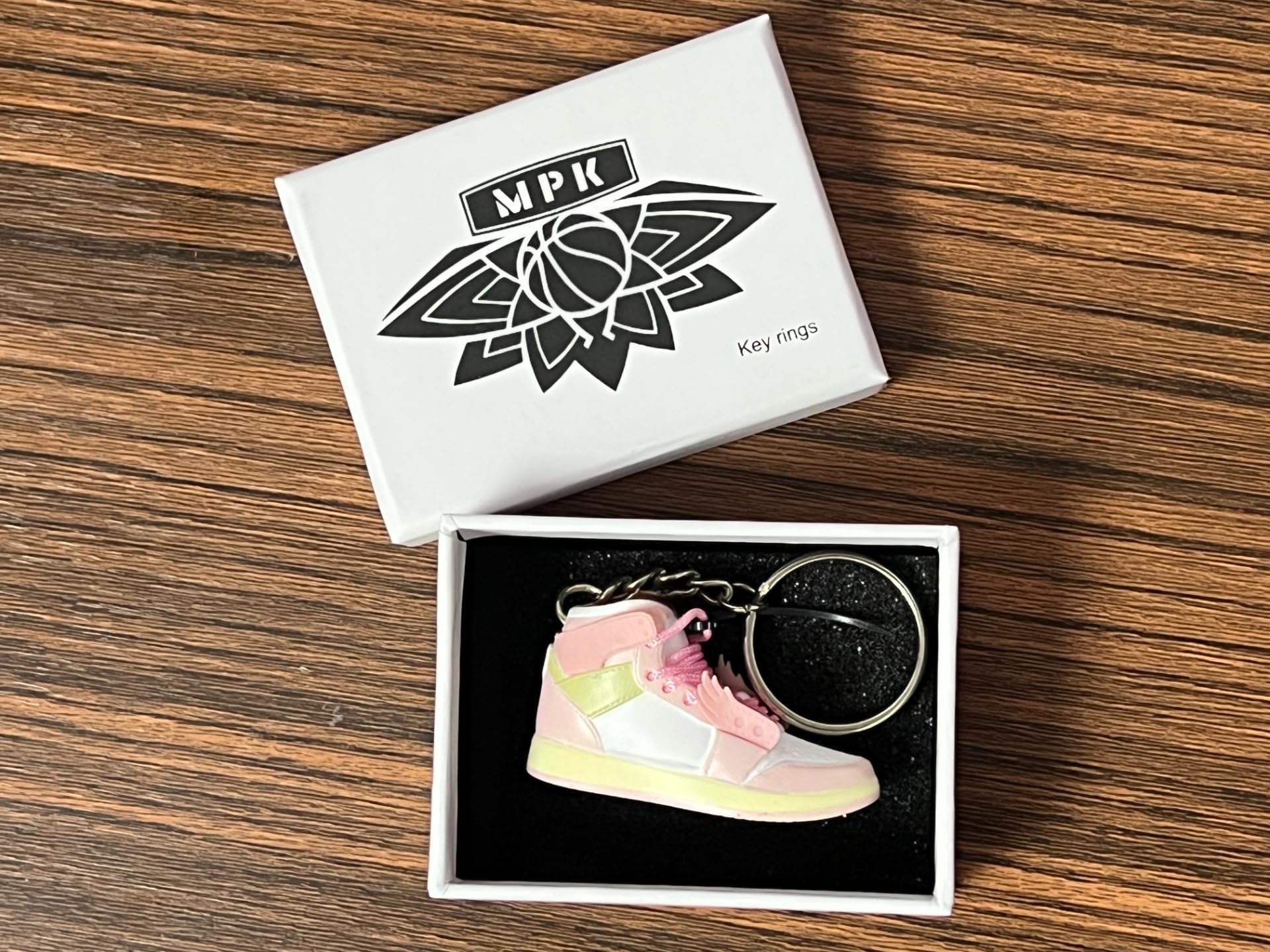 MPK Mini Basketball Sneaker Keychain 3D Stereo Model Shoes Shoe Model Pendant decorate Send a Gift interesting gadgets (4-color(4pack))