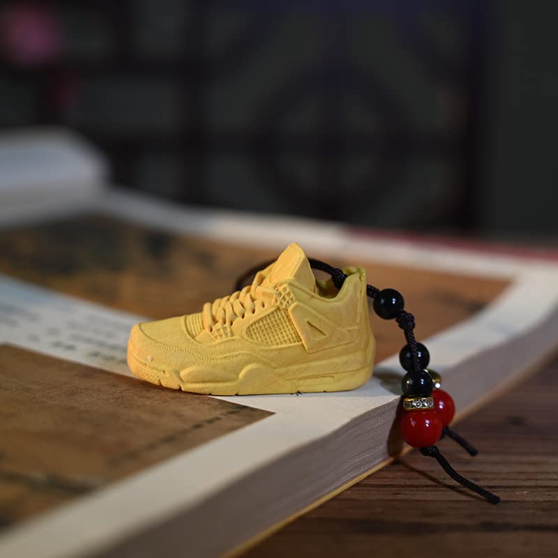 JAROSAI sneaker keychain wooden basketball shoes miniature keychain accessory