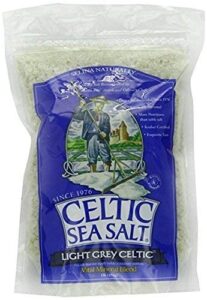 light grey celtic coarse sea salt, 1 lb. bag - pack of 2