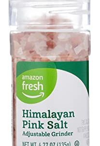 Amazon Fresh, Pink Himalayan Salt Grinder, 4.77 Oz