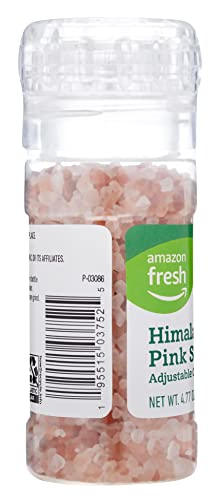 Amazon Fresh, Pink Himalayan Salt Grinder, 4.77 Oz