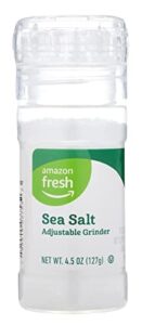 amazon fresh, sea salt adjustable grinder, 4.5 oz