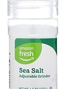 Amazon Fresh, Sea Salt Adjustable Grinder, 4.5 Oz