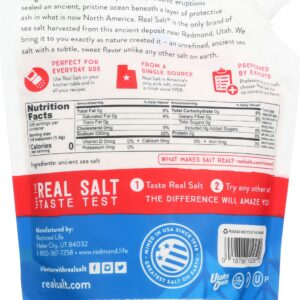 Redmond Real Salt - Ancient Fine Sea Salt, Unrefined Mineral Salt, 26 Ounce Pouch (3 Pack)